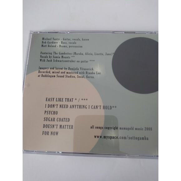 Sotto Gamba CD Music Mamagold 2008 Vintage Good Condition - Picture 3 of 5